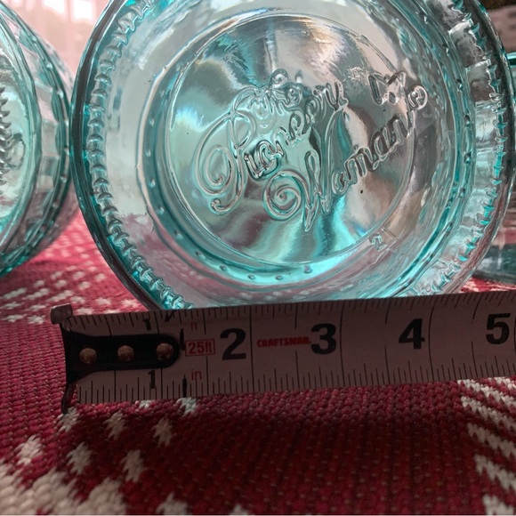 The Pioneer Woman Cassie Glass Canisterr 3 Pc Set, Teal - Picture 8 of 8